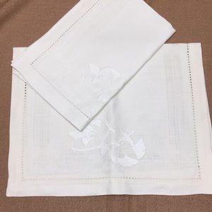 European linen placemats.